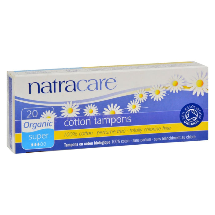 Natracare Organic Cotton Super Tampons | Pack of 20