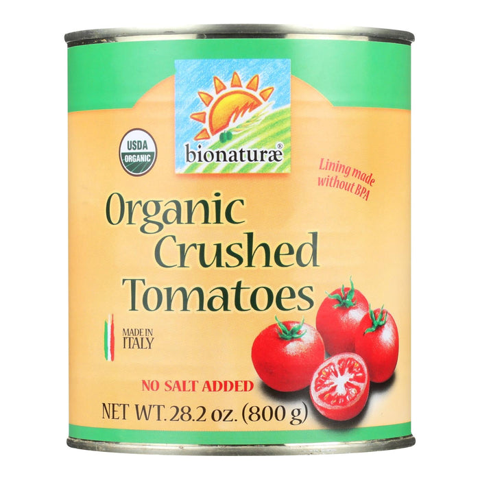 Bionaturae Organic Crushed Tomatoes (28.2 Oz Can) - Case of 12