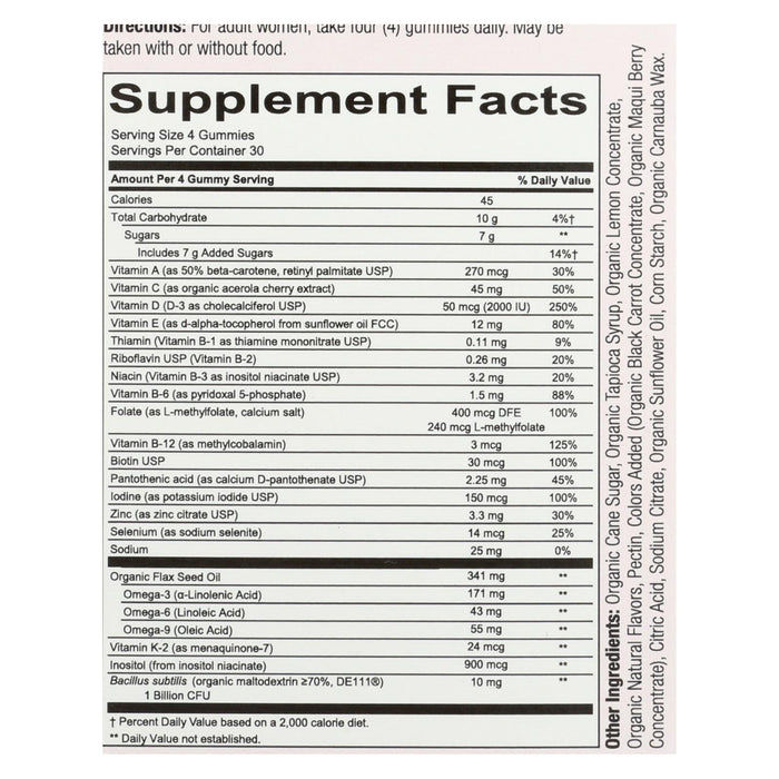 Smartypants Women's Complete Daily Multivitamin Gummies (120 Count)