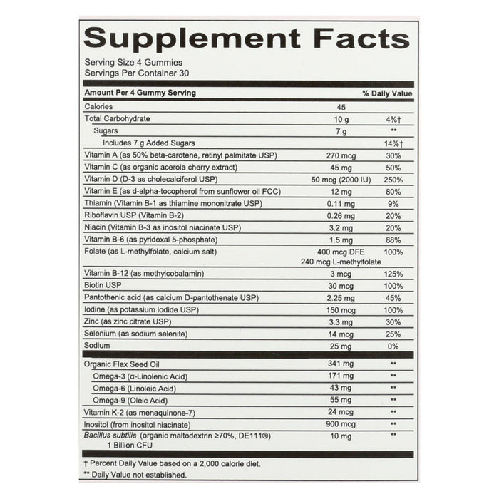 Smartypants Women's Complete Daily Multivitamin Gummies (120 Count)