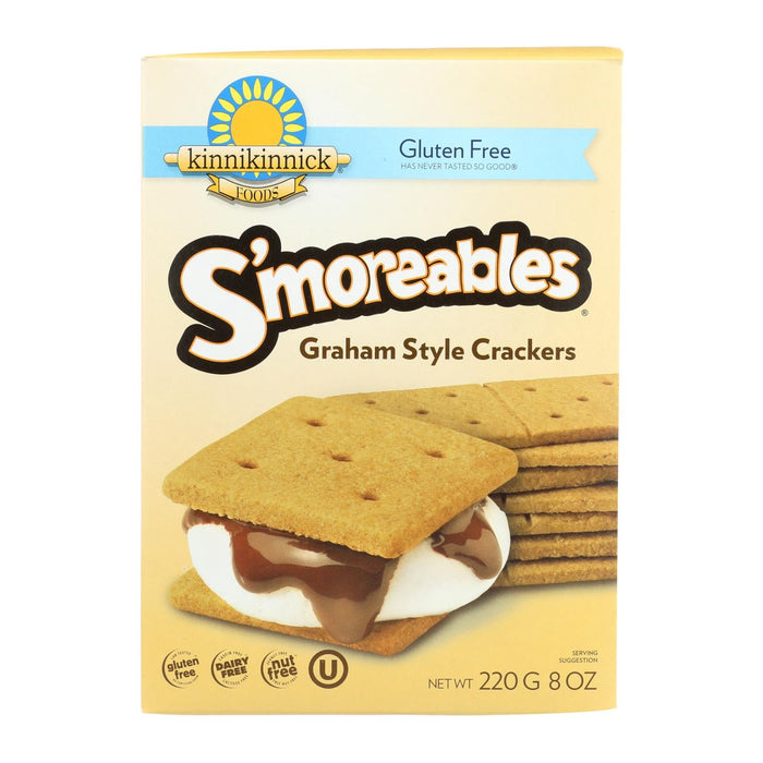 Kinnikinnick Graham-Style Gluten-Free Crackers (Pack of 6 - 8 Oz.)