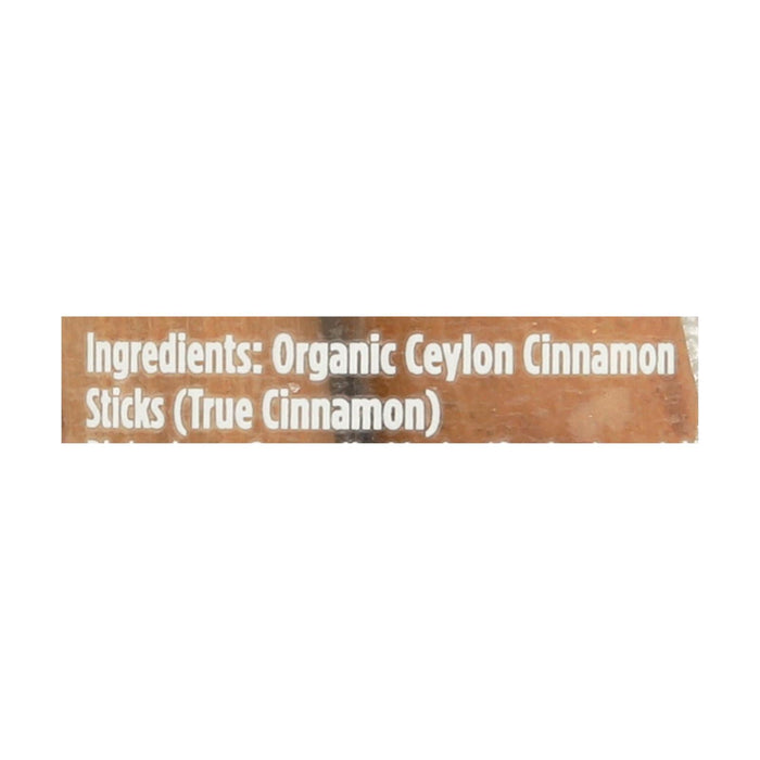 Spicely Organics Ceylon Cinnamon Sticks, USDA Organic, 6-Count Pack