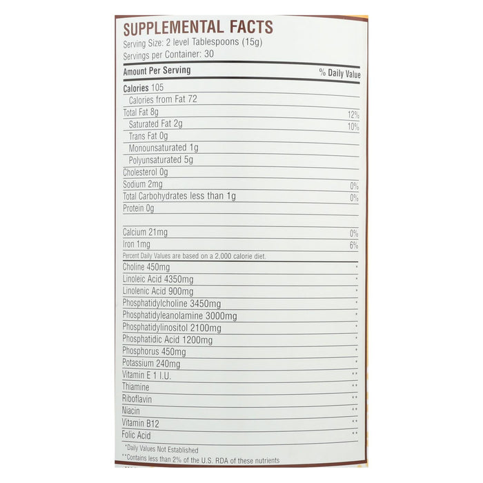 Fearn Lecithin Granules: 16 Ounce Container for Healthy Fats and Brain Function