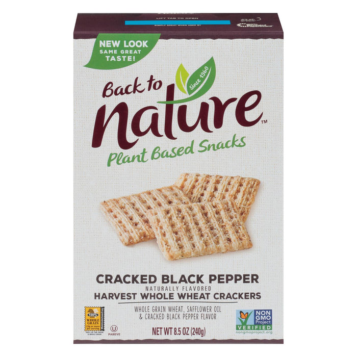 Back To Nature Crackers, Whole Wheat Black Pepper (12-Pack, 8.5 Oz. Each)