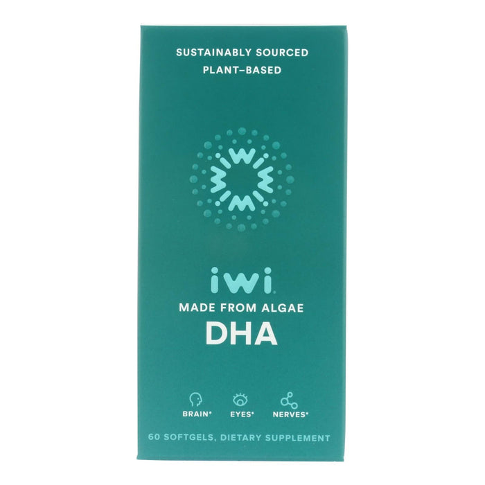 Iwi Supp Algae DHA 60 Softgel Capsules: Essential Omega-3 for Brain and Eye Health