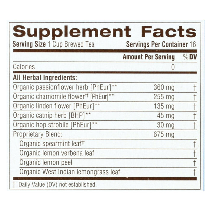 Traditional Medicinals Organic Nighty Night Herbal Tea, 16 Tea Bags Per Box (Pack of 6)