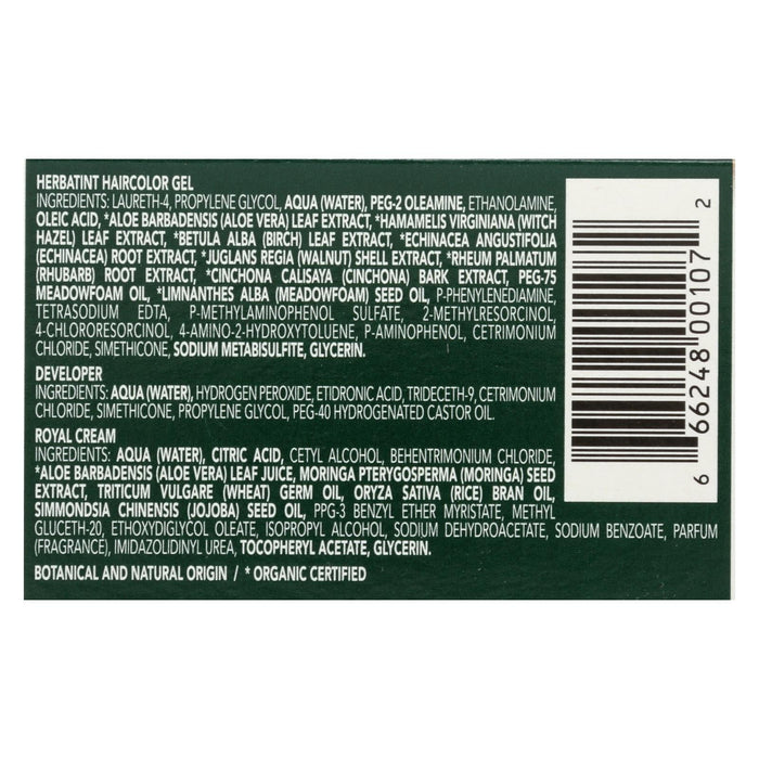 Herbatint Permanent Light Blonde Herbal Hair Color Gel, 135ml