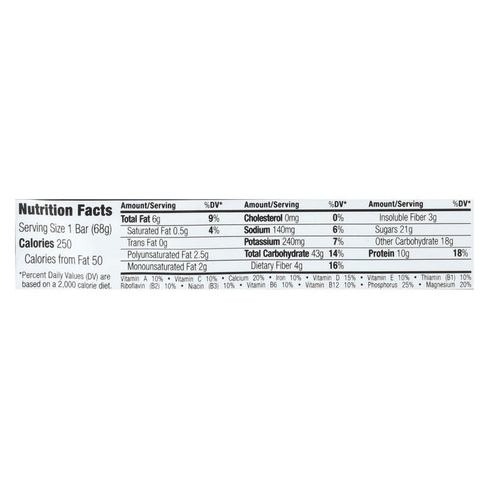 CLIF BAR Oat Raisin Walnut Organic Energy Bar - 2.4 oz. - (Pack of 12)