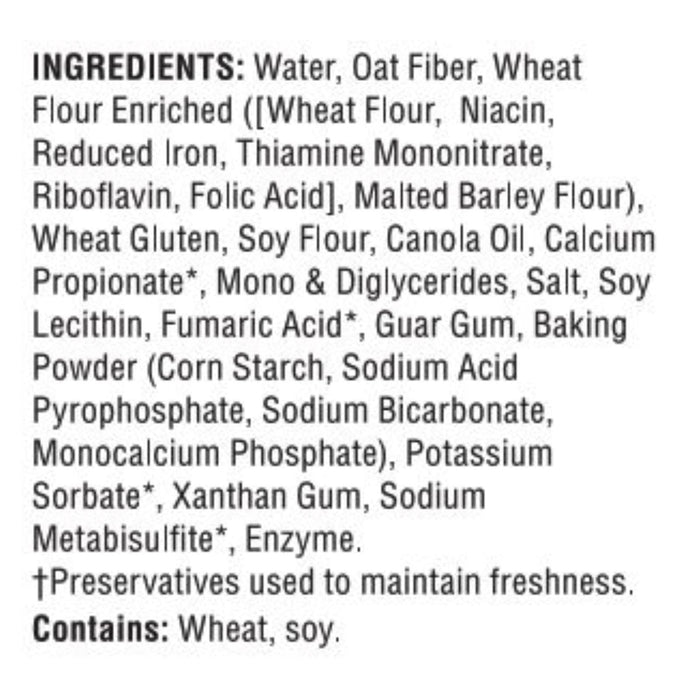 Tumaro's 8-Inch Premium White Carb-Wise Wraps, Six 8-Count Packs