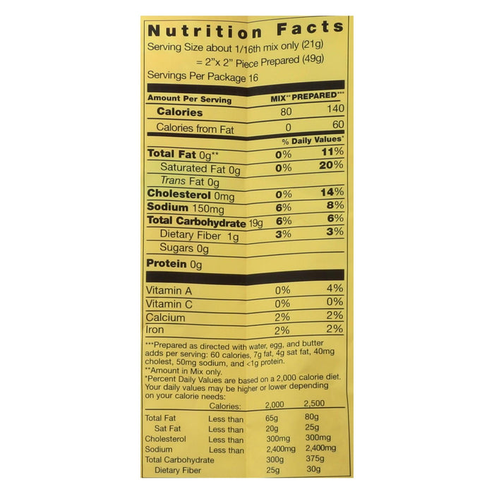 Pamela's Products Cornbread & Muffin Mix (Pack of 6 - 12 Oz.)