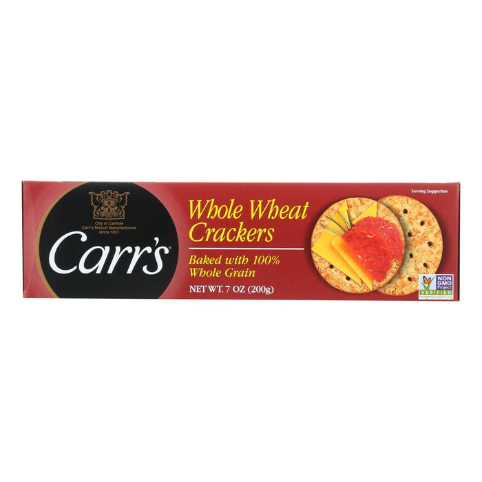 Carr's Whole Wheat Crackers, 12 Pack - 7.1 Oz. Each