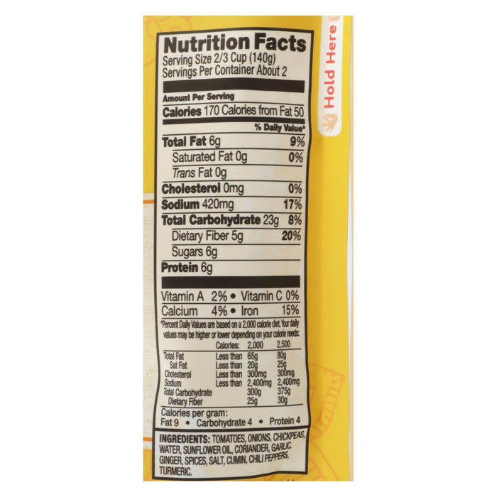 Tasty Bite: Channa Masala Indian Entree, 6-Pack, 10 oz Each