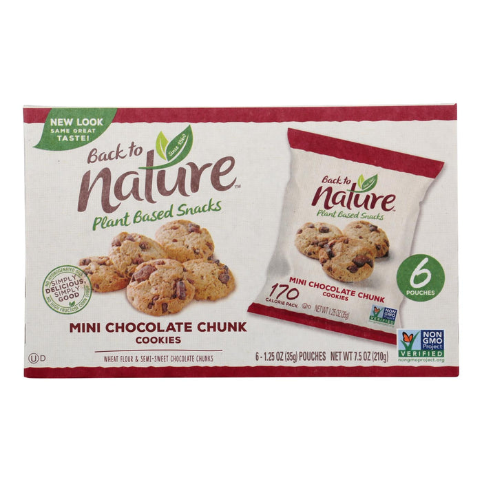 Back To Nature Mini Chocolate Chunk Cookies (Pack of 4)