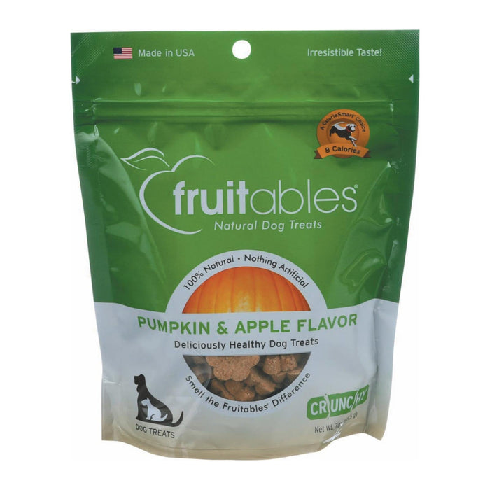 Fruitables Pumpkin & Apple Flavor Dog Treats (Pack of 8)