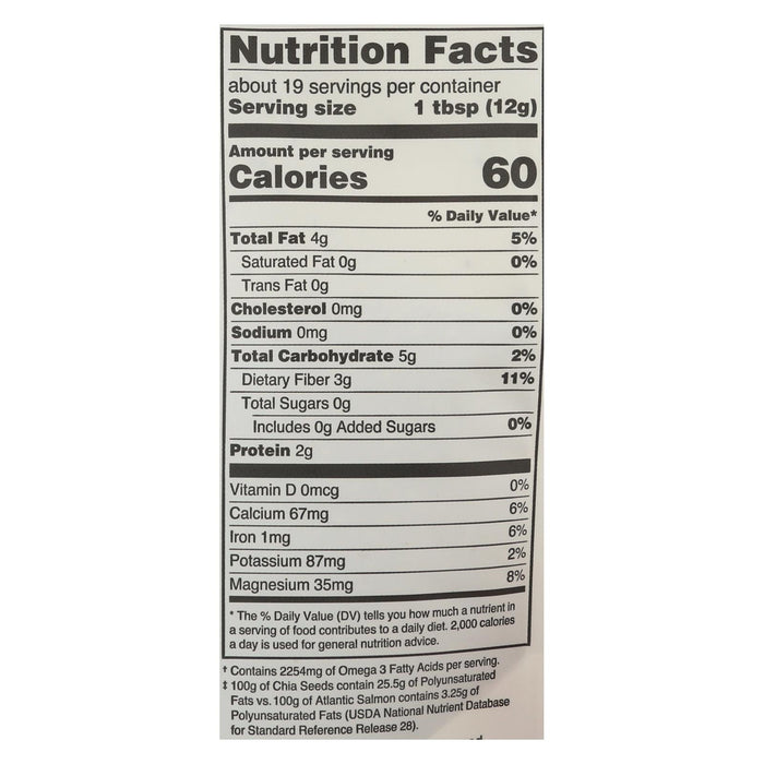 Navitas Naturals Organic Raw Chia Seeds (8 Oz, Pack of 12)