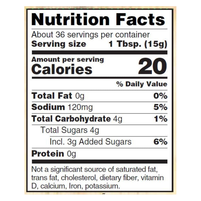 Woodstock Organic Jalape√±o Relish, 16 Oz. Pack of 6