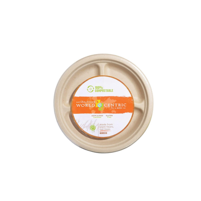 World Centric Compartment Plate - 20 Count (Case of 12)