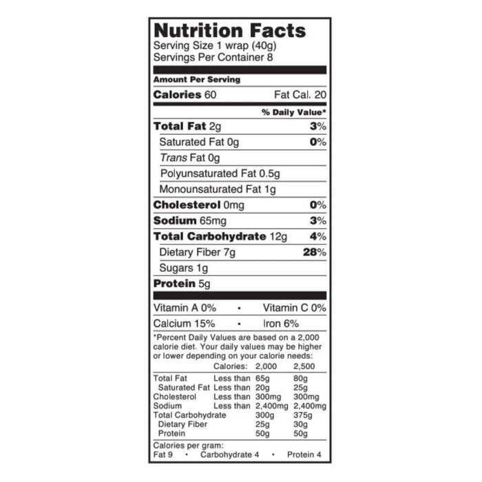 Tumaro's 9 Grain and Seed Low Carb 8-Inch Wraps (6-Pack, 8 Wraps Each)