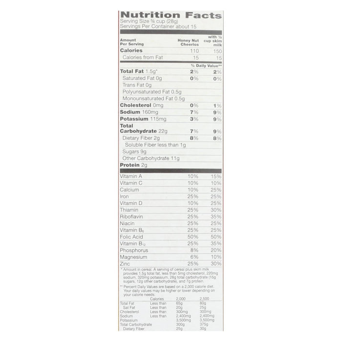 General Mills Cheerios Honey Nut Cereal, Family Size (Pack of 10 - 15.4 Oz. Boxes)