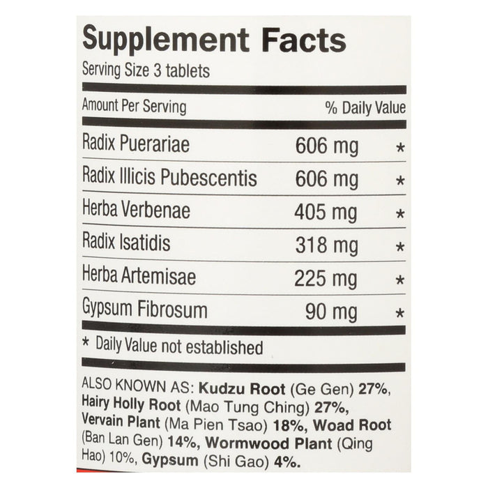 Dr. Shen's Zong Gan Ling Severe Flu Relief (Pack of 90 Tablets)