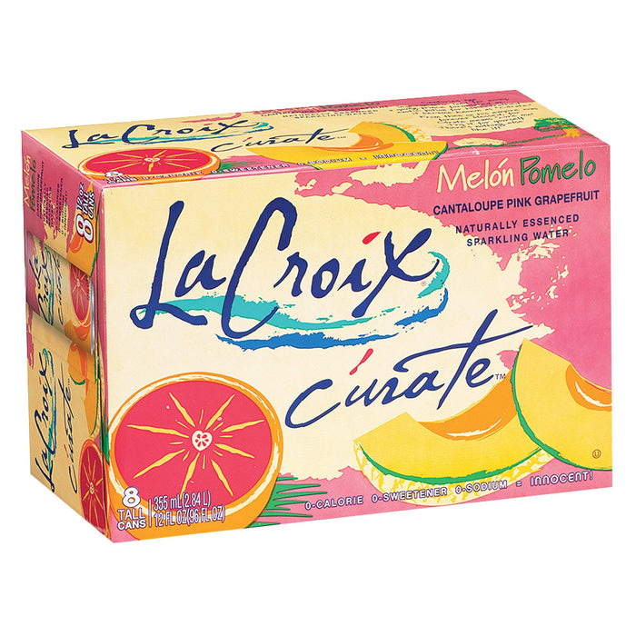 Lacroix Sparkling Water, Melon Pomelo, 8/12 Fl Oz (Case of 3)