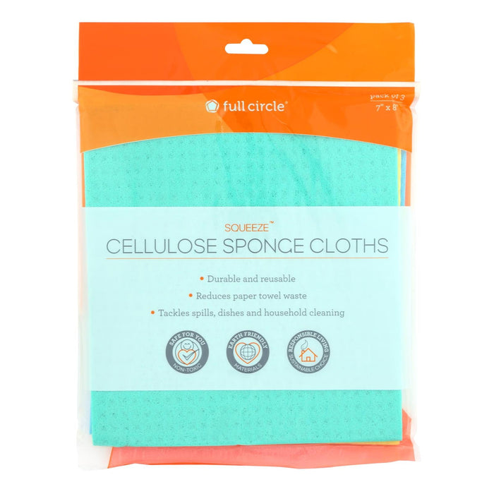Full Circle Home Cellulose Sponge Cloths (Pack of 3)