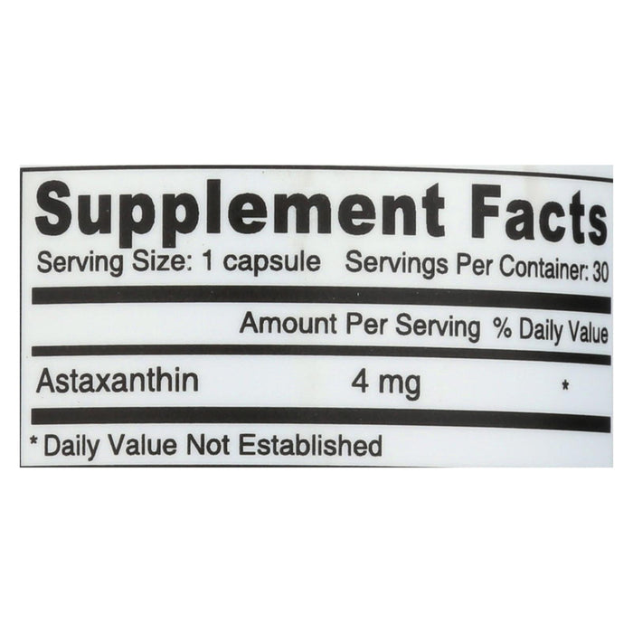 Deva Vegan Vitamins Astaxanthin Super Antioxidant 4mg, 30 Capsules