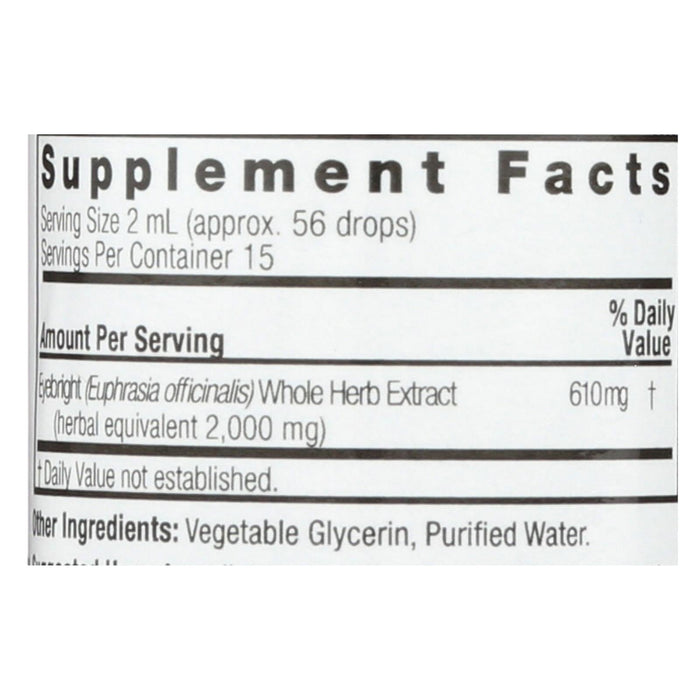 Nature's Answer Eyebright Herb Alcohol-Free, 1 Fl Oz