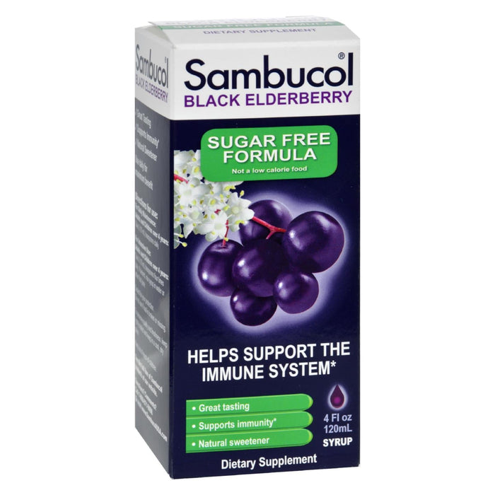 Sambucol Black Elderberry Syrup (Sugar-Free, 4 Oz.)