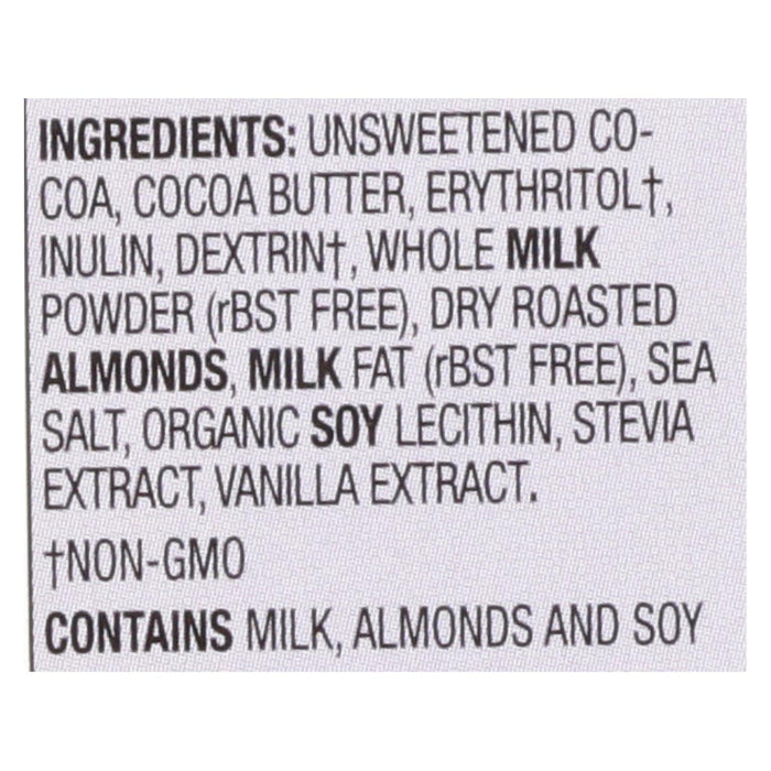 Lily's Sweets Salted Almond Milk Chocolate Candy Bars (Pack of 12 - 3 Oz Bars, 40% Cocoa)