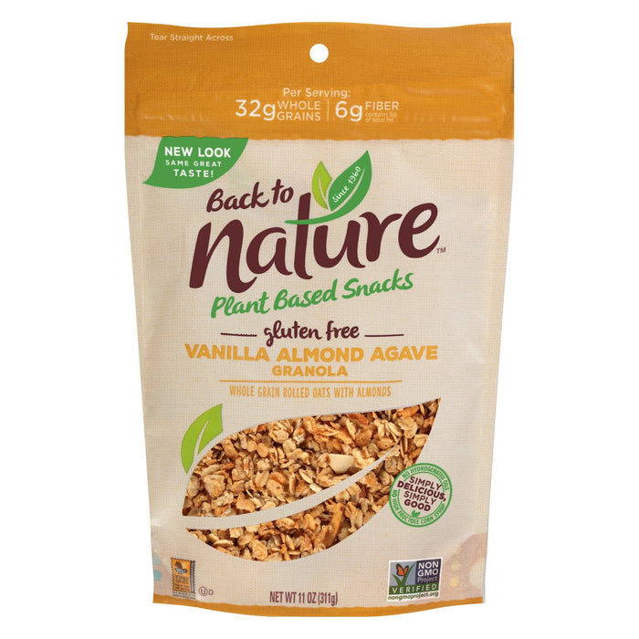 Back To Nature Vanilla Almond Agave Granola - 11 Oz (Pack of 6)