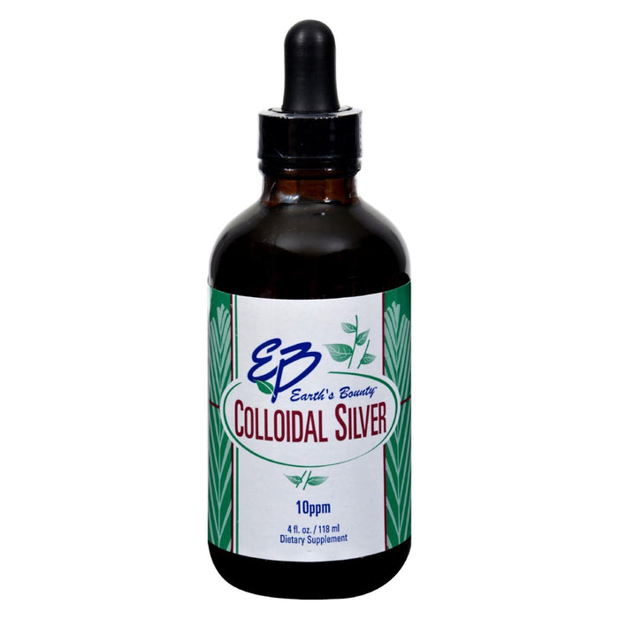 Earth's Bounteous Enhanced Colloidal Silver - 10 PPM Immune Support - 4 Fl Oz