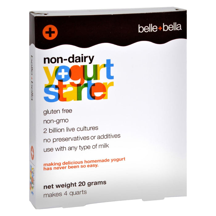 Belle and Bella Yogostarter (4g Pack) - Non-Dairy, Helps Make Plant-Based Yogurt at Home