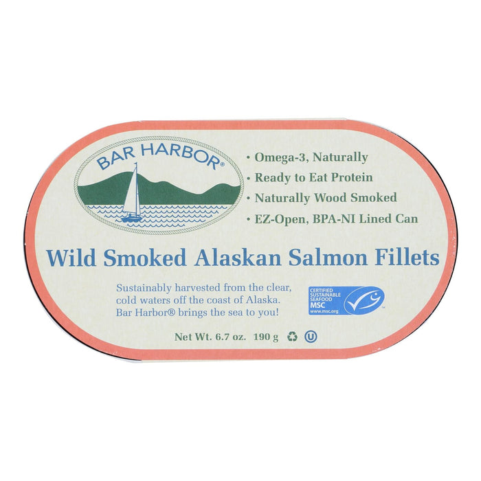 Bar Harbor Wild Smoked Salmon Fillets (12 Fillets, 6.7 Oz. Each)