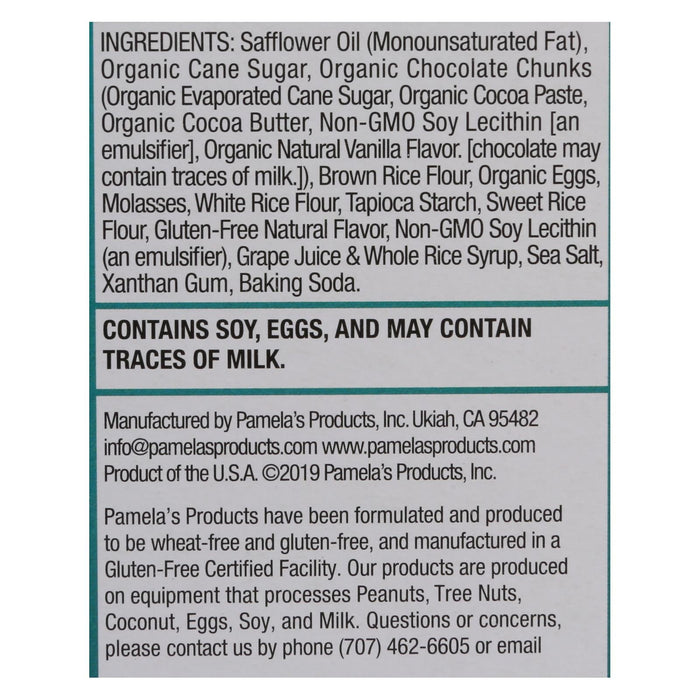 Pamela's Products Chunky Chocolate Chip Gluten-Free Cookies (Pack of 6) - 6.25 Oz