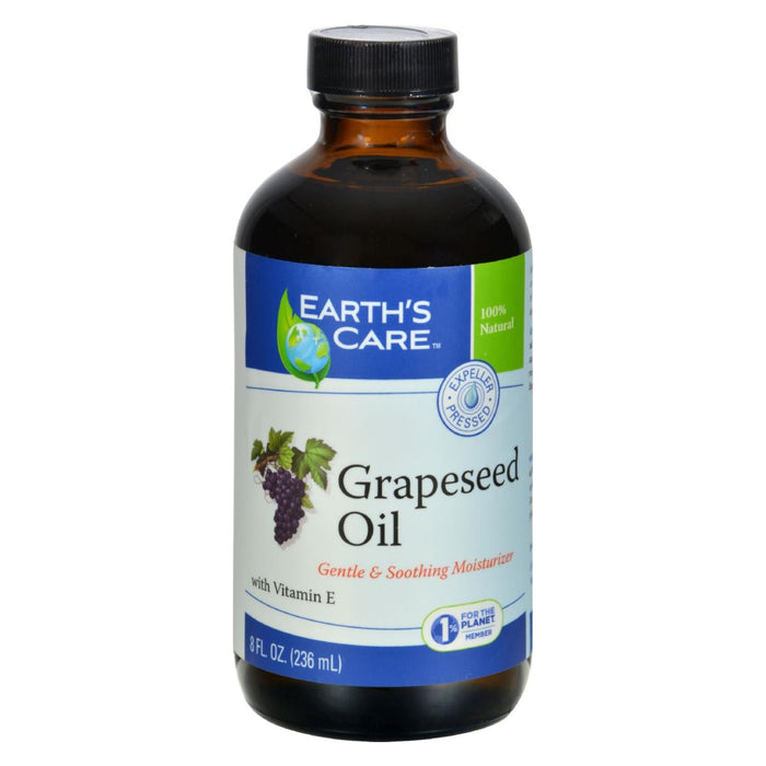 Earth's Care 100% Pure Grapeseed Oil (8 Fl Oz.)