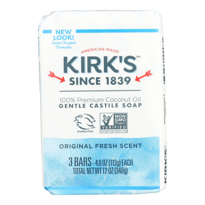 Kirk's Original Castile Soap, 4 Oz (Pack of 3)