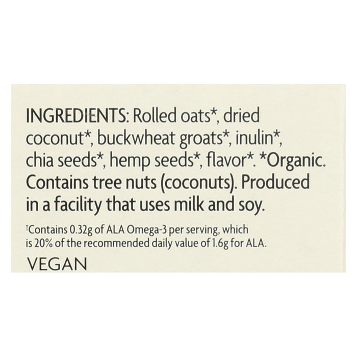 Nature's Path Organic Qi'a Superfood Hot Oatmeal: Creamy Coconut, 8 Oz. (Pack of 6)