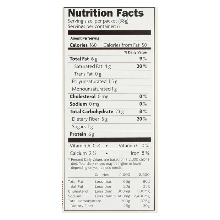 Nature's Path Organic Qi'a Superfood Hot Oatmeal: Creamy Coconut, 8 Oz. (Pack of 6)