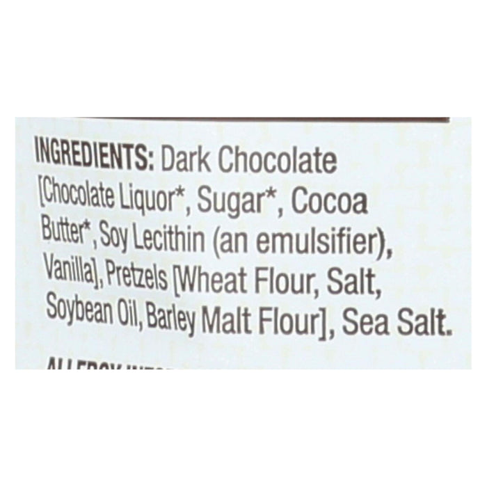 Dark Chocolate Pretzel Bark Thins Snacking (Pack of 9 - 10 Oz. Sea Salt)
