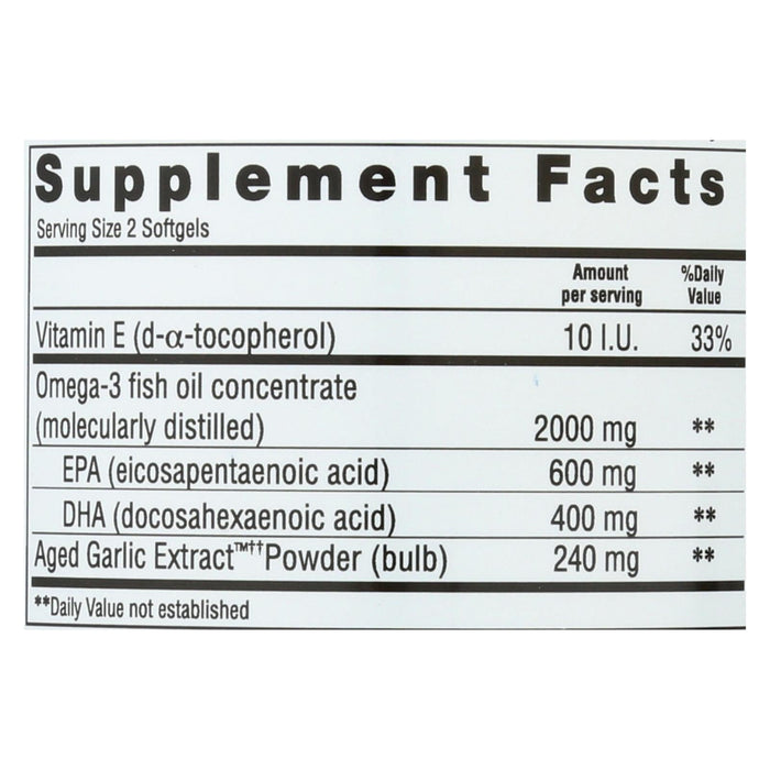 Kyolic Aged Garlic Extract - EPA Cardiovascular Support (90 Softgels)