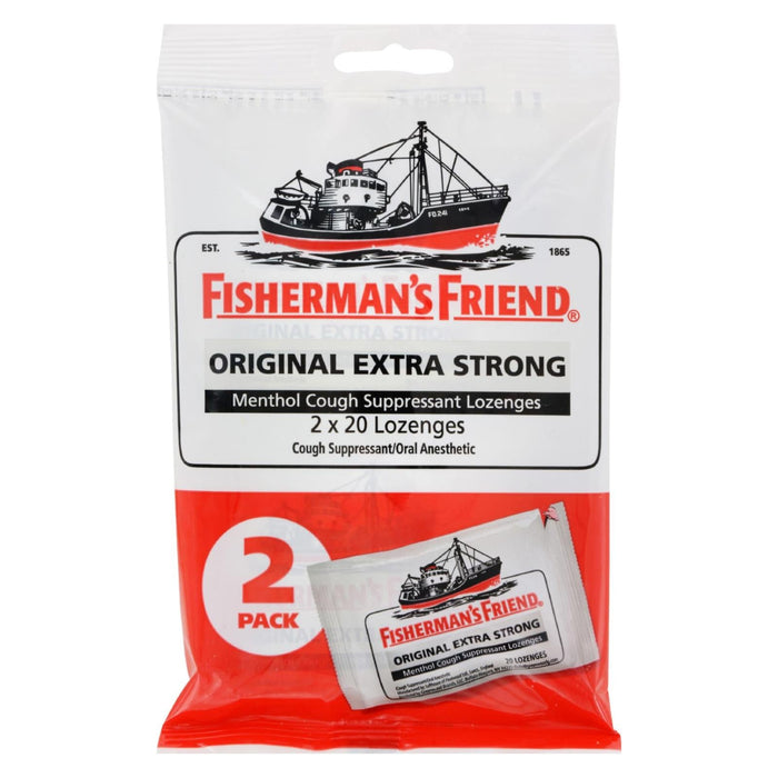 Fisherman's Friend Original Extra Strong Lozenges, 40 Lozenges per Pack (1 Case)