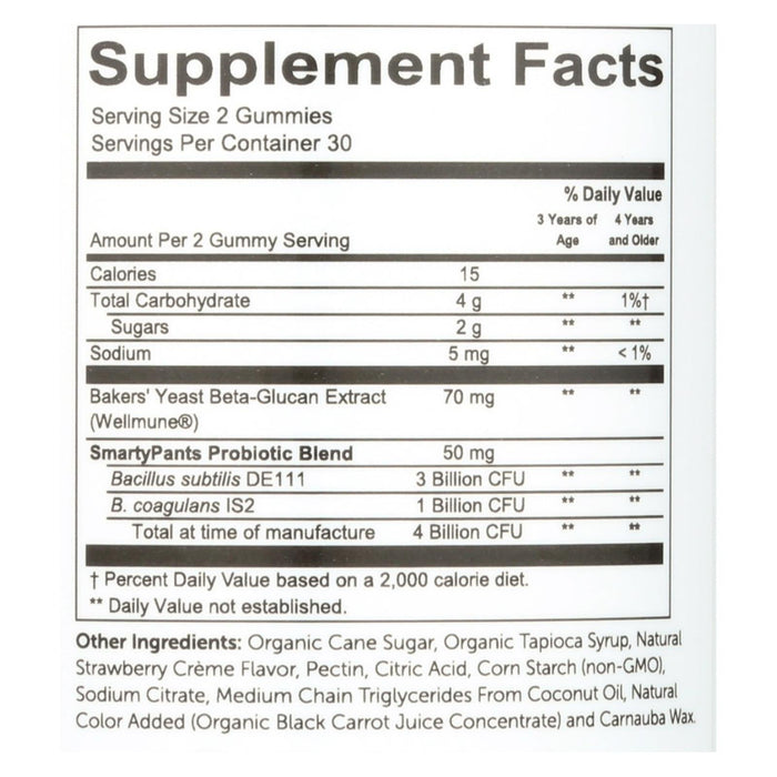 Smartypants Kids Probiotic Straws with Vitamin C (Pack of 60)