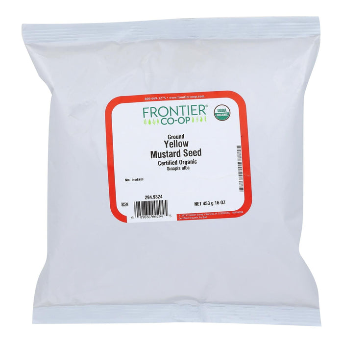 Frontier Herb Organic Yellow Powdered Ground Mustard Seed (1 lb.)