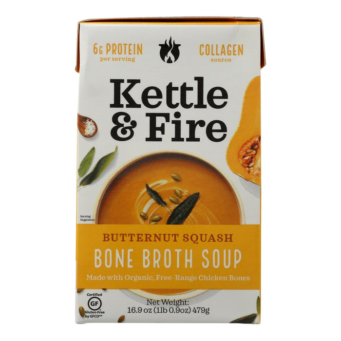 Kettle And Fire Butternut Squash Soup - 16.9 Oz. - Case of 6