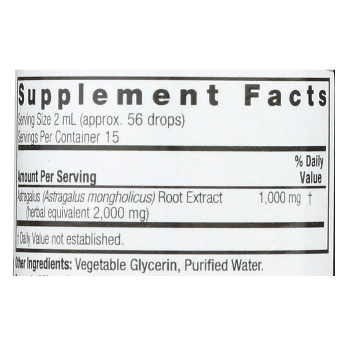 Nature's Answer Astragalus Root Alcohol-Free Liquid Extract, Immune Support, 1 Fl Oz