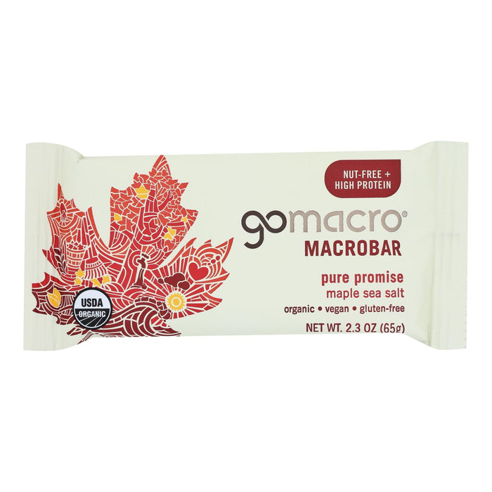 Gomacro MacroBar Maple Sea Salt, 2.3 Oz. (Pack of 12)