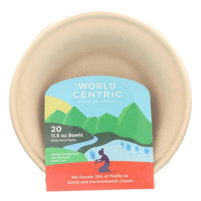 World Centric Biodegradable Wheat Straw Bowl (Pack of 12 - 20 ct.)