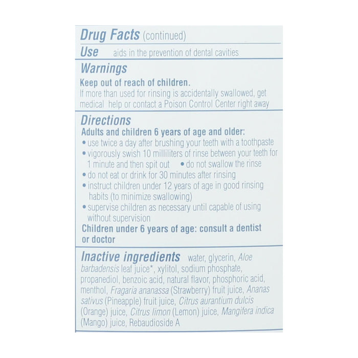 Tom's of Maine Kids Fluoride Rinse | Strawberry | 16 Oz.