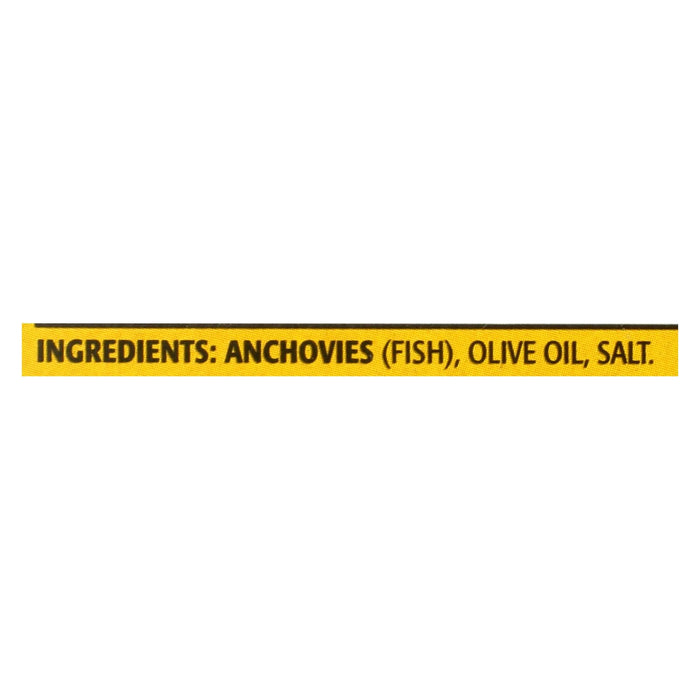 Seasoned Flat Anchovies in Aromatic Olive Oil (Pack of 12 - 2 Oz.)